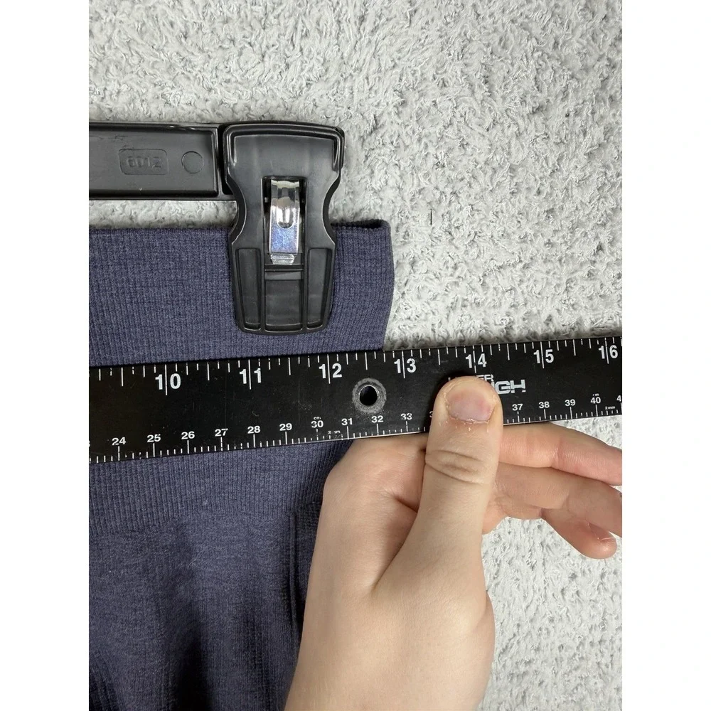 Lululemon In The Flow II Womens 4‎ Blue Ruched Activewear Elastic Waist Pull On